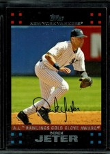 2007 TOPPS BASEBALL NEW YORK YANKEES DEREK JETER HOF CARD #301 EX-MT THE CAPTAIN