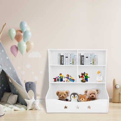 Tier Low Bookcase Display Shelving Storage Shelves PVC Board