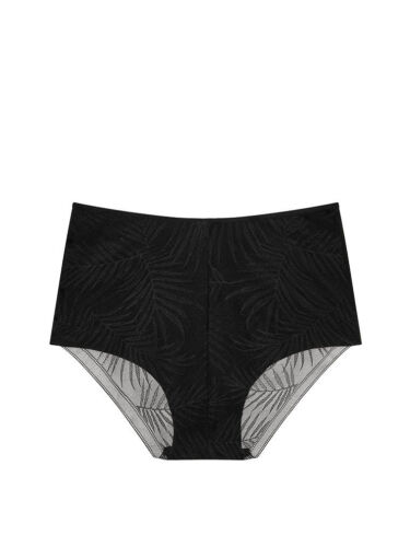 XL Pink NO SHOW Victorias Secret Palm Mesh Back Lace High Waist Brief Pantie - Picture 5 of 9