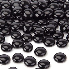 Flat Glass Gems/Beads/Stones for Vase Filler, Table Scatter, Games - 1 Lbs