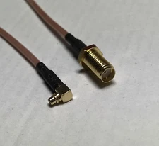 SMA Female to MMCX Male Angle Coaxial RG316 COAXIAL CABLE Wireless Antenna USA