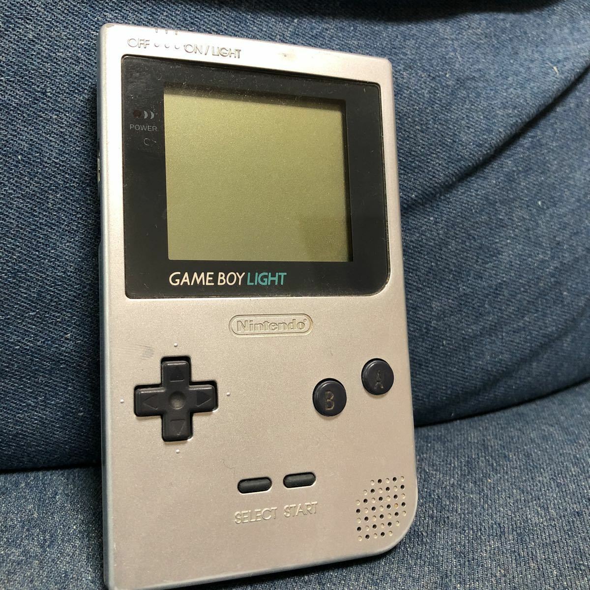 NINTENDO GAME BOY LIGHT Silver color Japan Console Only No Box