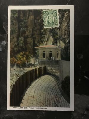 1910s Philippines PPC Postcard Cover Montalban Dam