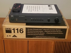 NAD 116 STEREO PREAMPLIFIER WITH REMOTE MANUAL AND PREAMP BOX | eBay