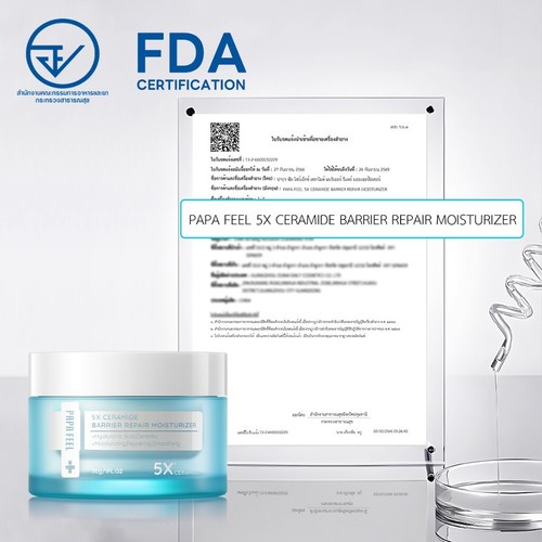 PAPA FEEL 5X Ceramide Barrier Repair Moisturizer Cream 30g + 577 Serum 30ml SET - Picture 8 of 10