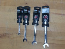 4-pc Sk Tools. Reversible Metric Ratcheting Combination Wrench Set 6-16mm