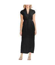 Vince Camuto Womens Tie-Waist Shirt Dress, black, M