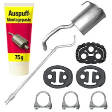 Edex Abgasrohr Endtopf Auspuff für Fiat Panda 2 II Fließheck 1.1/1.2 (ab 2003)