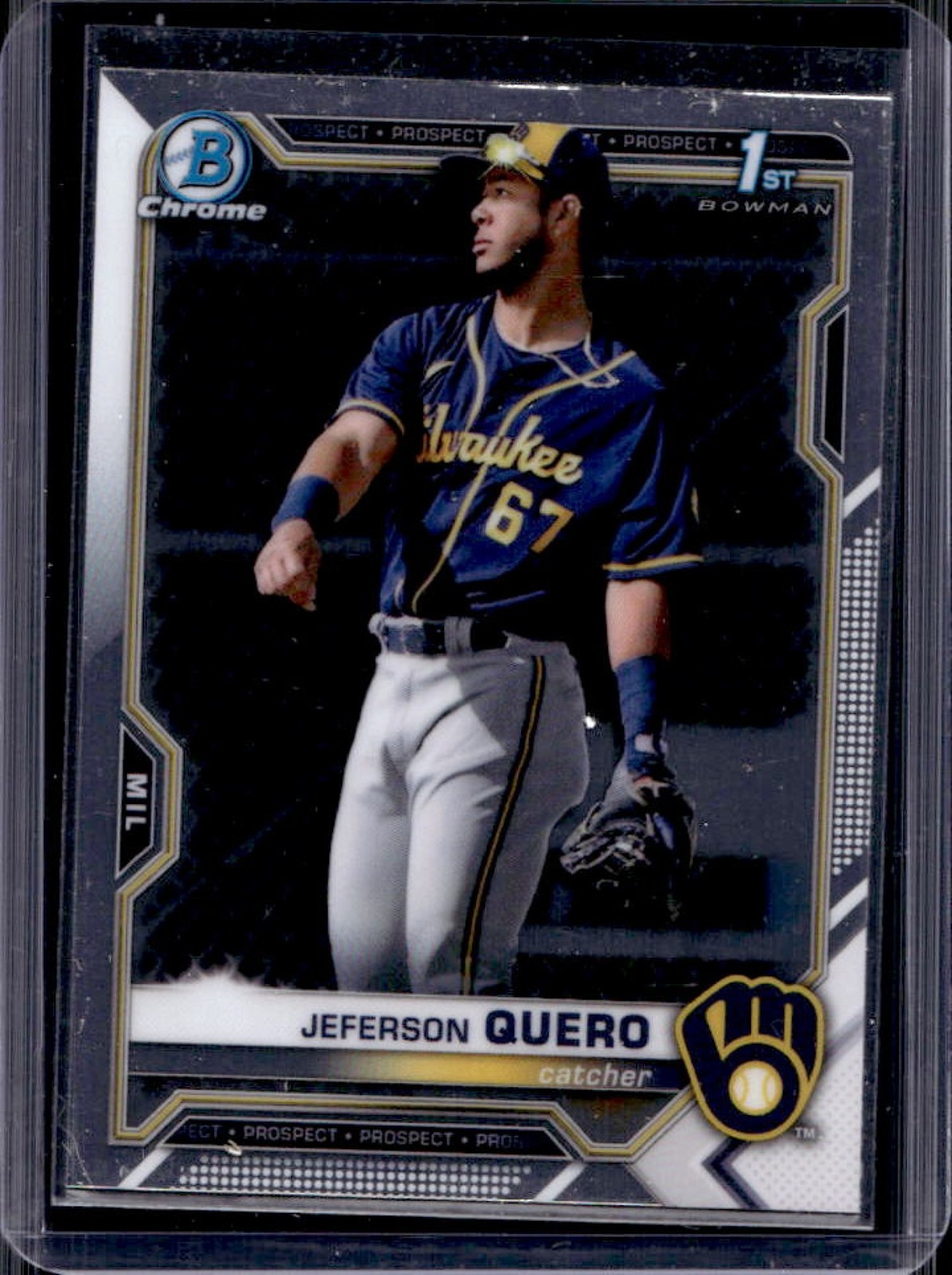 2021 Bowman Chrome Jeferson Quero 1st Prospect #BCP-181 Brewers