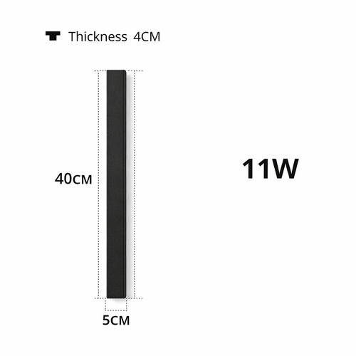 Modern LED Outdoor Wall Light Warm White Waterproof Night Lights Garden Porch - Picture 12 of 13
