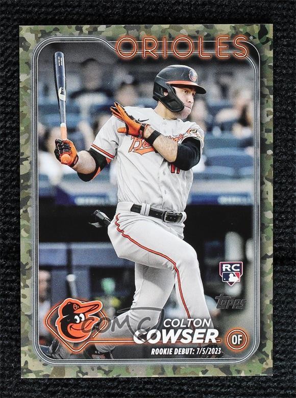 2024 Topps Update Debut Memorial Day Camo 19/25 Colton Cowser Rookie RC 0m89
