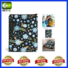 Stylish Washable Book Cover - Floral Zippered Sleeve for Teachers & Students