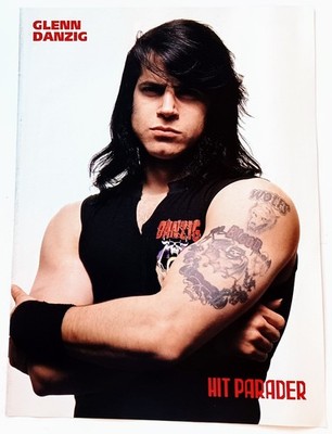 GLENN DANZIG~ORIG 1992 POSTER~VTG FULL PAGE MAGAZINE PINUP~THE