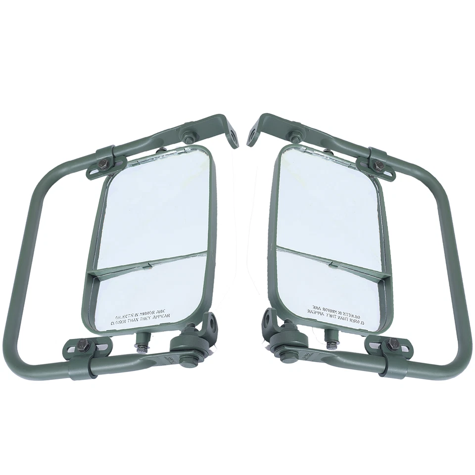 HUMVEE Hummer m998 Complete Mirror Set Pair with brackets New Green - Bild 1 von 3