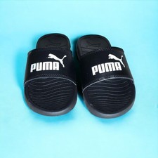 Kids Black Puma Pool Slides 27