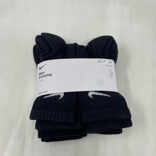 Nike Kids Everyday Cushioned Crew Socks 6-Pair Black/White S