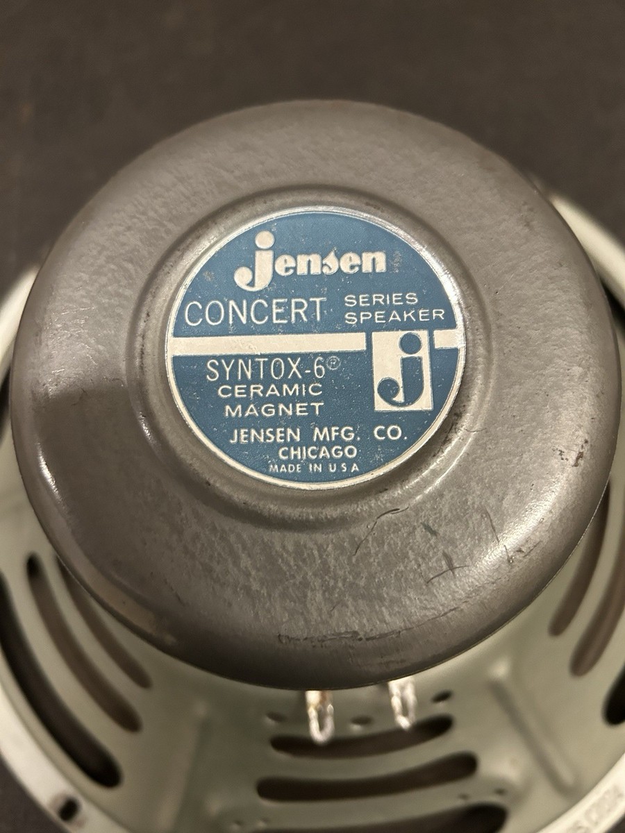 1962 Jensen Concert Series Syntox-6 Princeton 12'' Speaker Vintage