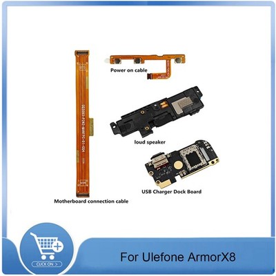 For Ulefone ArmorX8 USB Charger Dock / Loud speaker /Power on Cable Repair Parts
