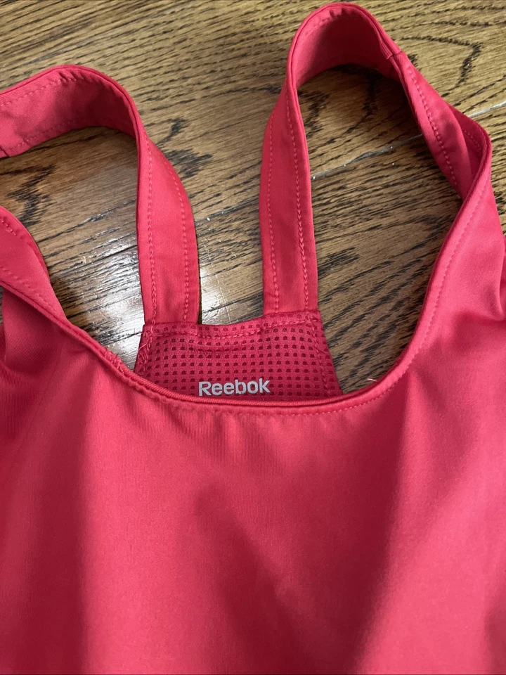 Reebok Womens Activewear Meduim Support Bra Tank Size M Play Dry - Imagem 4 de 4