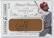 2015 Panini National Treasures Leather 98/99 Juan Gonzalez #9 Auto k4s