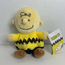 Aurora Peanuts Palm Pals Charlie Brown Plush Stuffed Animal 5" Super Soft NWT