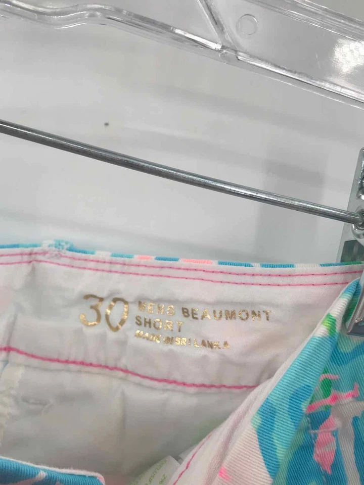 Подержанные шорты с принтом Lilly Pulitzer синие размер 30 - Изображение 3 из 3