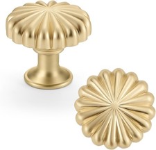 10 Pack Gold Cabinet Knobs for Kitchen Cabinets and Dresser Drawers  Zinc Alloy