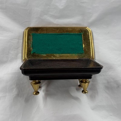Vintage Brass Billiard Table Ash Tray RARE and Unique! 