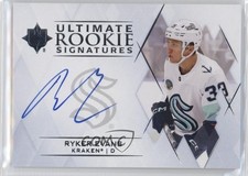 2023 Upper Deck Ultimate Collection Rookie Signatures Ryker Evans Auto RC 1m2e