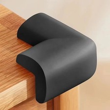 12Pcs Baby Table Corner Protectors Soft Safety Foam Cushion Guard Black US Stock
