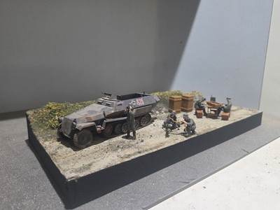 1:35 1:32 Diorama Grundplatte gebaut Straße Feldweg