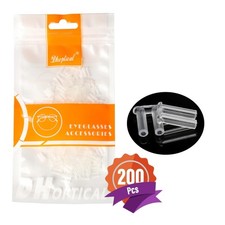 200 pcs/lot U-clip Rimless Glasses Accessories Double Rubber Plug PVC Material E