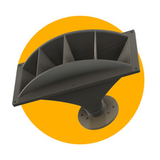 S411-11" Sector Horn COPPIA 700hz basati su 811B per driver 1" 1:3/8-JBL-Altec