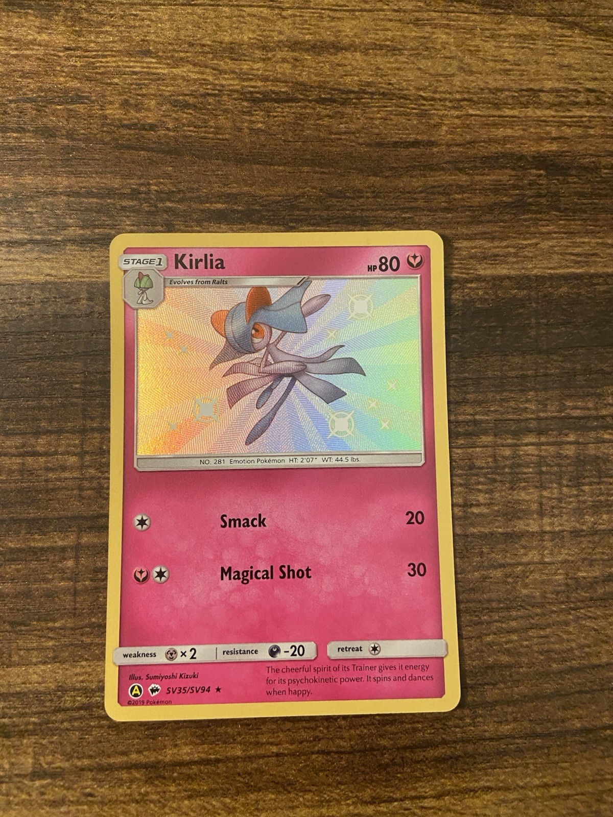 Kirlia SV35/SV94 Holo: Hidden Fates: Shiny Vault Pokemon TCG Near Mint