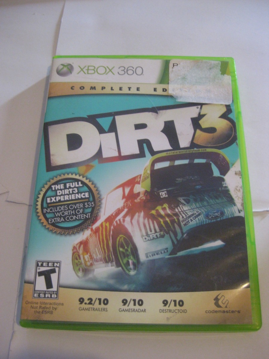 DiRT 3 -- Complete Edition (Microsoft Xbox 360, 2012) for sale