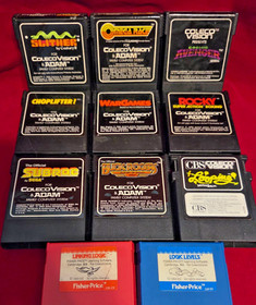 Lot of 12 Colecovision Games (one is un-labled) - Untested