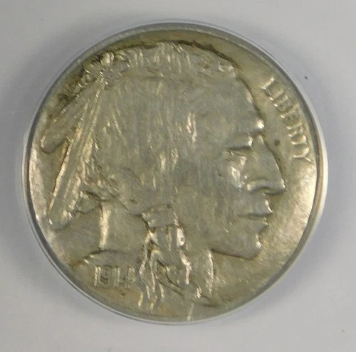 1914-S 5c BU Indian Head Buffalo Nickel Coin ANACS XF40 Details