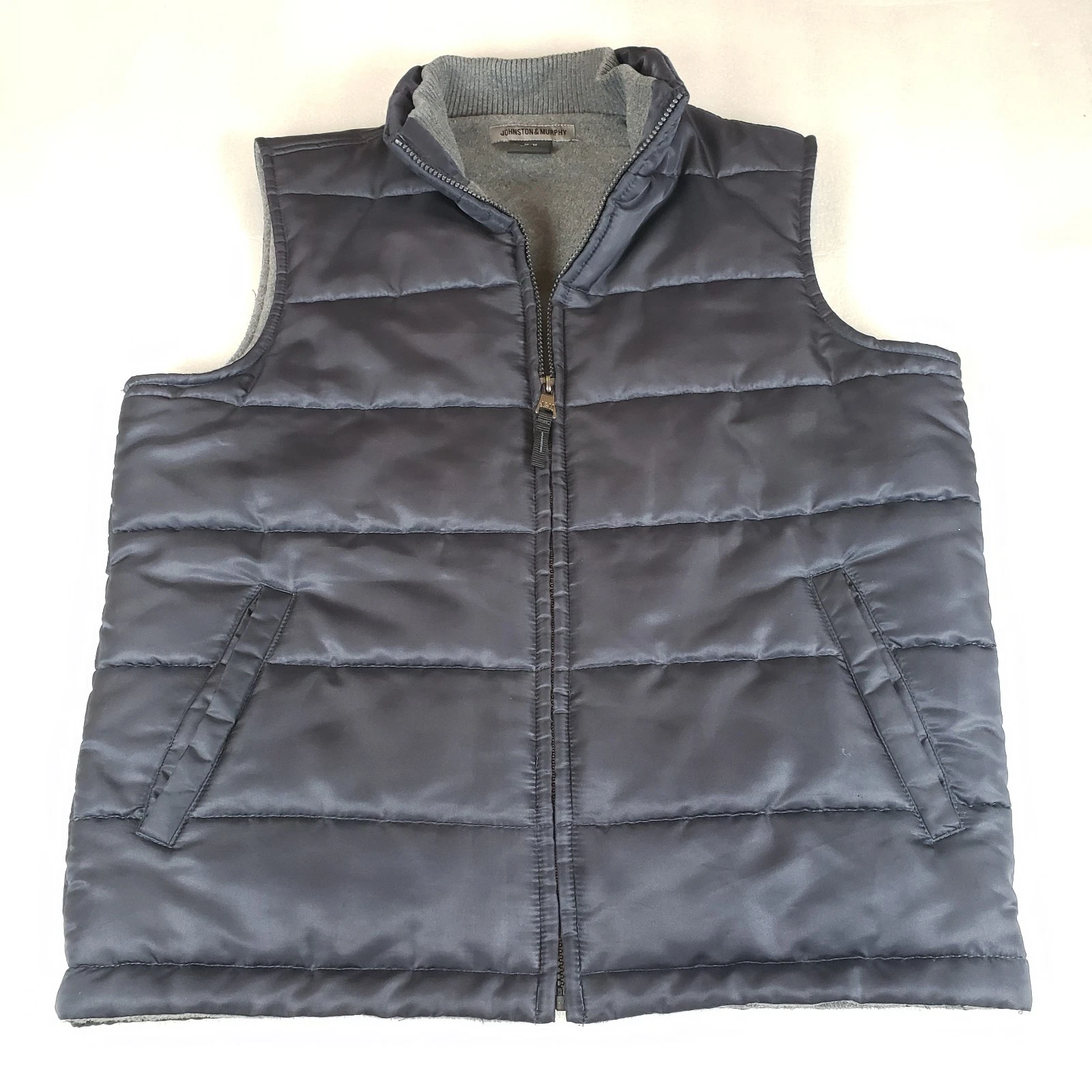 Johnston & Murphy Men's Medium Puffer Vest Fleece Lined Golf Hiking Camping