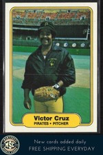 Victor Cruz 1982 Fleer #480 Pittsburgh Pirates MINT