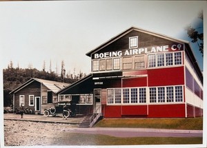 Aviation Postcard - The William E. BOEING RED BARN - Museum of Flight - New