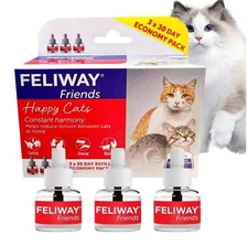 Feliway Friends 48ml Optimum 30 Day Refill X 3 Value Pack For Cat Kitten