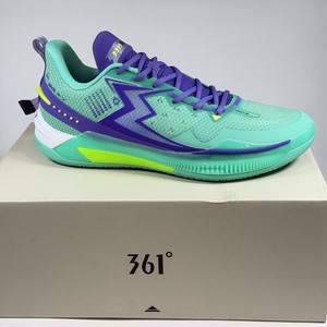 361 Degrees‎ Big 3 V Size-US 11.5 Mens Quick Ignite C 2421-9111 Green Purple Amazon.com | 361° BIG3 Future PE Joker Basketball Shoes for  main image 3