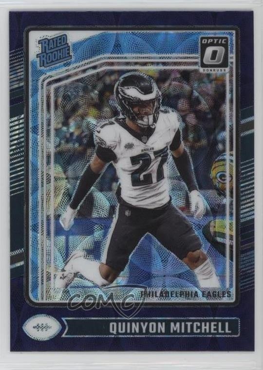 2024 Donruss Optic Rated Purple Scope Prizm Quinyon Mitchell #282 Rookie RC 15ik