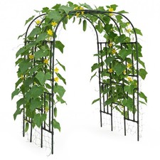 Metal Garden Arch Arbor Trellis 86"X63"X47" Outdoor Trellis for Climbing Plants