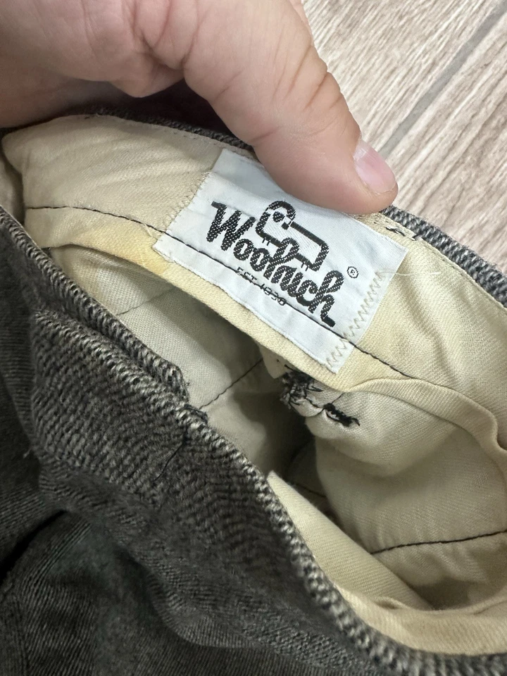 Pantalones Woolrich Vintage Años 70 Para Hombre’s Knicker Gris Lana Caza Talla 32 Hechos en EE. UU. Foto 3 de 4