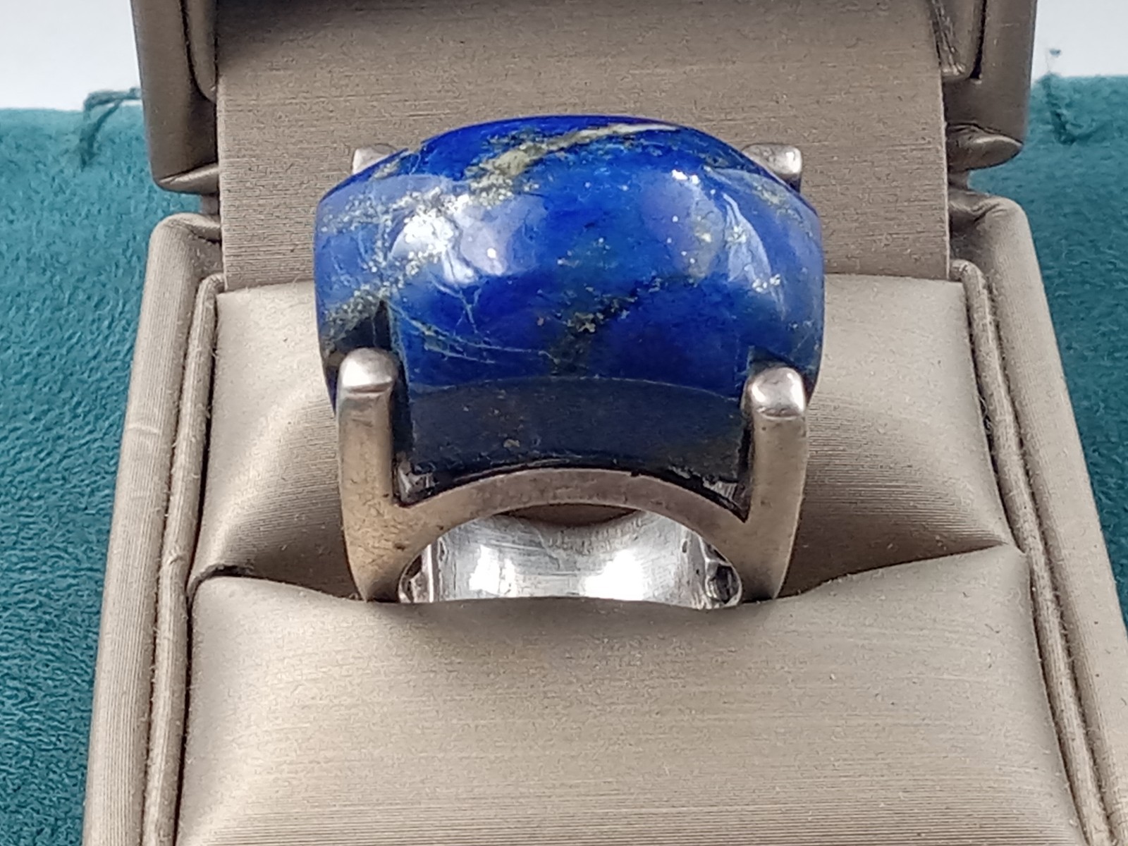 Fine Statement Sterling Silver Ring Rectangular C… - image 2