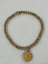 Bell Systems 2 Stars Service Charm Bracelet 1-20 12K GF & 1/10 10K GF - Vintage