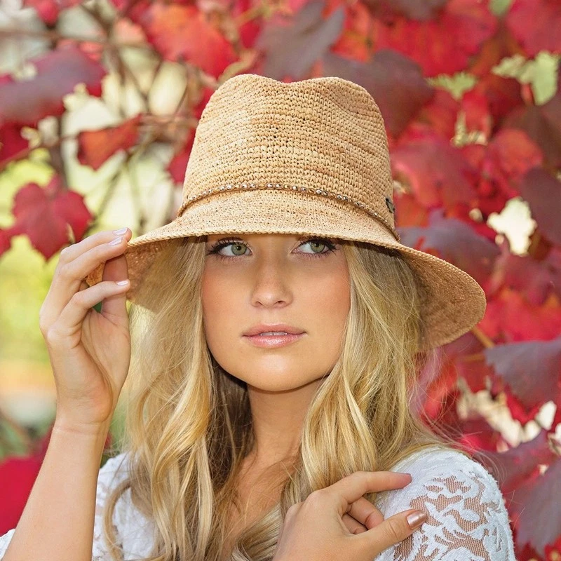 Women's Wallaroo Malibu Raffia Sun Hat | FREE Express P&P