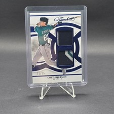 2025 Panini Flawless - Dual Prospect Patches Colt Emerson #DPP-CE Sapphire /15