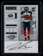 Jeremy McNichols 2017 Panini Contenders Optic Holo Rookie Ticket Auto Card #119. rookie card picture